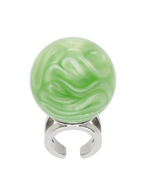 Jean Paul Gaultier Green La Manso Edition Cyber Medium Ball Ring