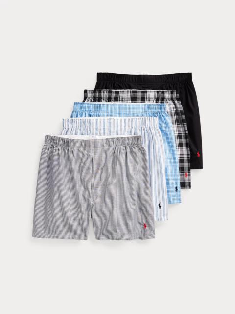 Polo Ralph Lauren Classic Woven Cotton Boxer 5-Pack