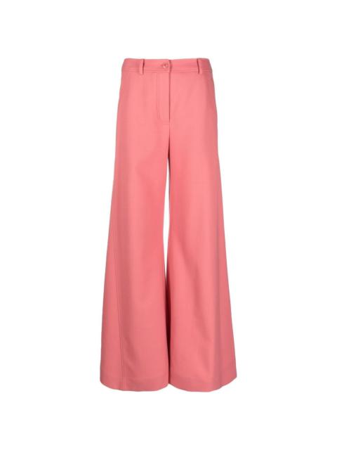 Moschino high-waisted flared trousers