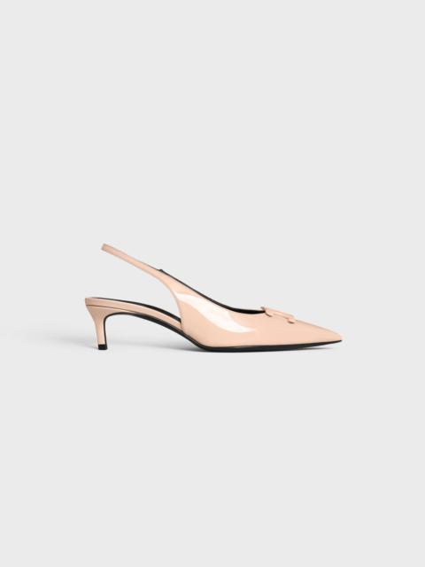 CELINE CELINE ALMA TRIOMPHE SLINGBACK IN PATENT CALFSKIN