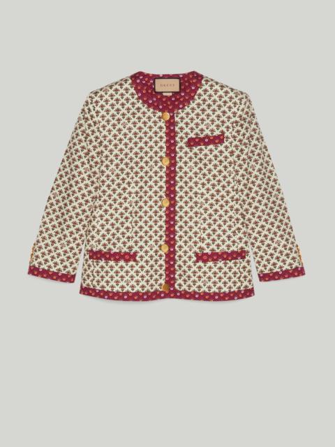 GUCCI Flower print cotton jacket