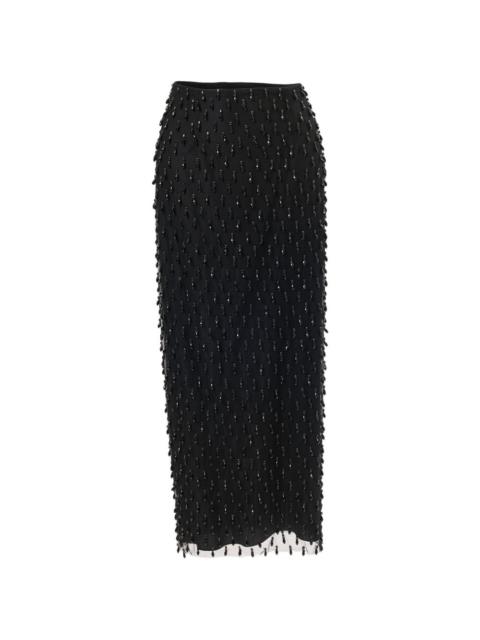 CAROLINA HERRERA crystal-embroidered pencil skirt