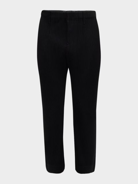 ISSEY MIYAKE Men's Pleated Straight Pants