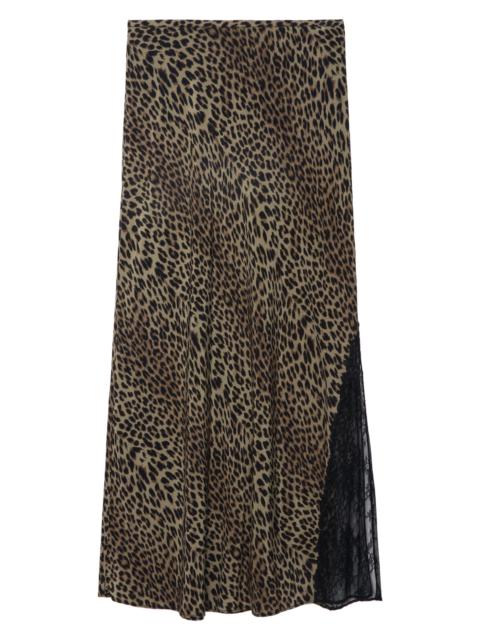 Zadig & Voltaire Women's Jayla Leopard-Print Midi-Skirt - Leaves