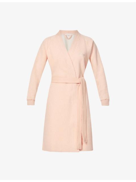 BOSS Board V neck cotton-blend kimono