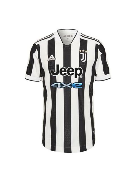 adidas Men's adidas Juventus AU Player Edition 21-22 Season Home Soccer/Football Short Sleeve Black White T