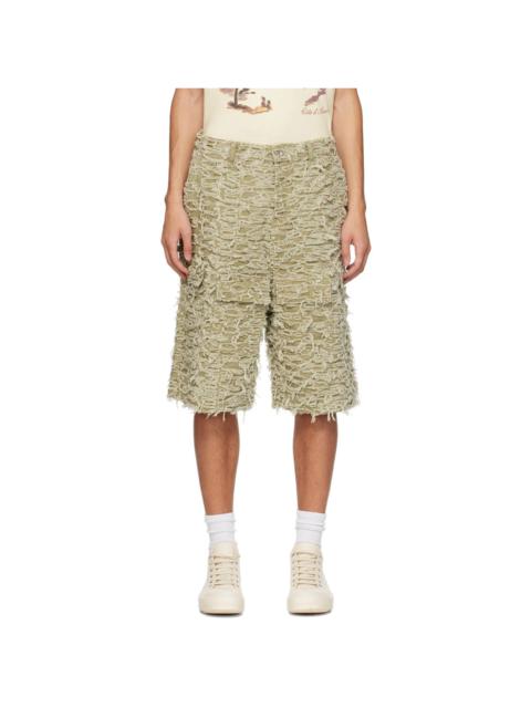 SSENSE Exclusive Tan Husk Denim Shorts