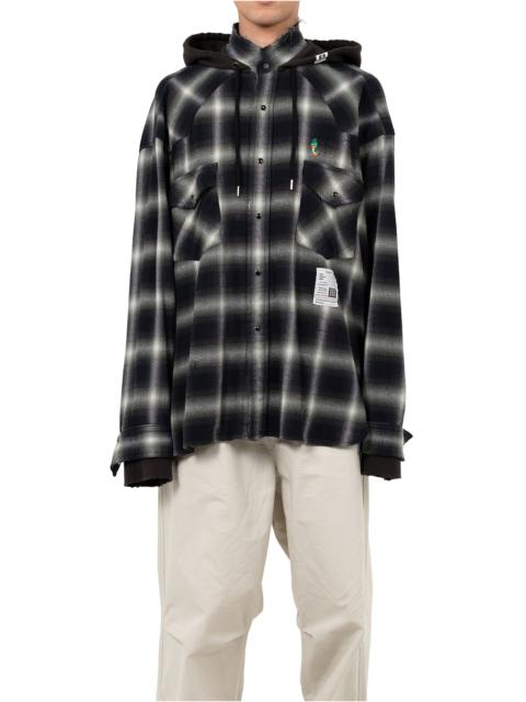 Maison MIHARAYASUHIRO Hoodie Combine Checkered Shirt