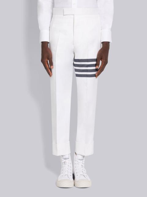 Thom Browne COTTON SUITING 4-BAR BACKSTRAP TROUSER