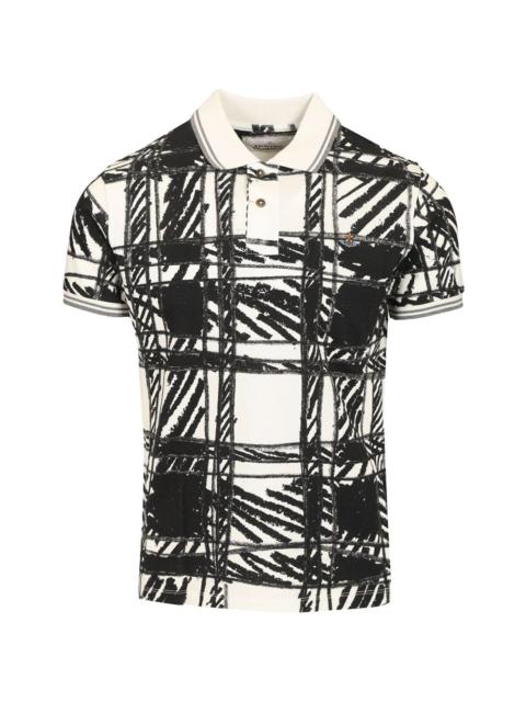 Vivienne Westwood Scribble Orb-embroidered polo shirt