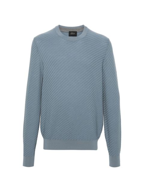 interwoven wool-cashmenre-blend jumper