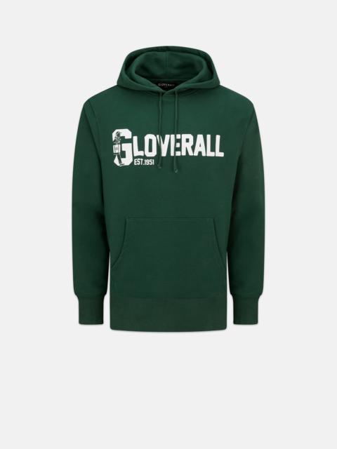 GLOVERALL Unisex Ivy Boys Anniversary Graphic Hoodie Green
