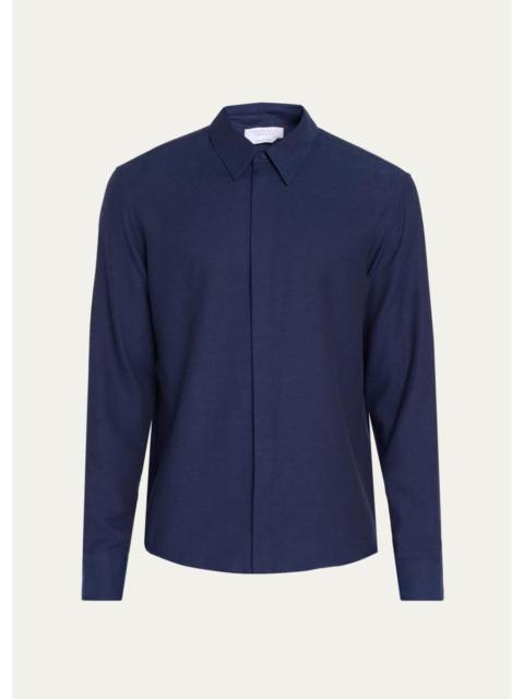 GABRIELA HEARST Men's Cotton & Cashmere Shirt