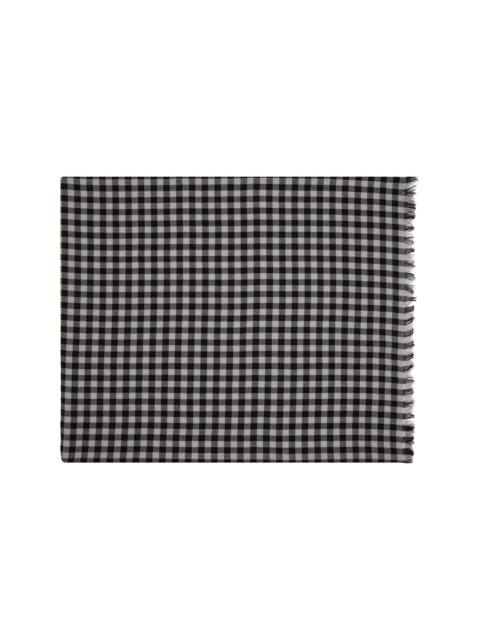 Rick Owens Black Concordians Mini Plaid Scarf