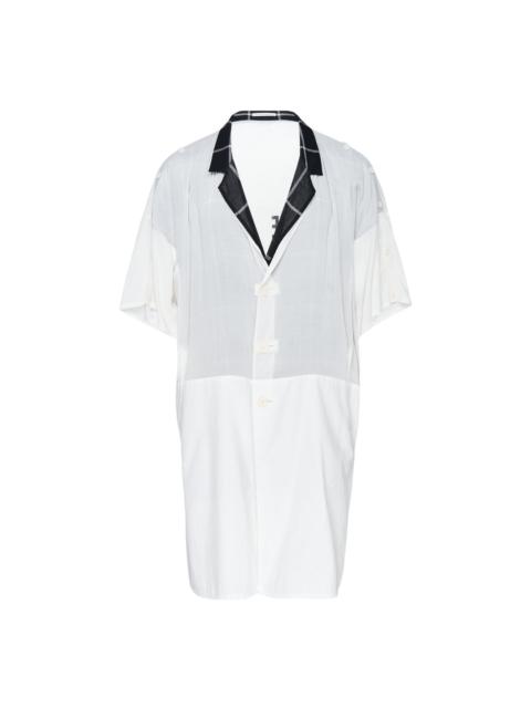Yohji Yamamoto Printed Paneled Collar Jacket