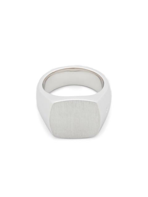 TOM WOOD cushion satin signet ring