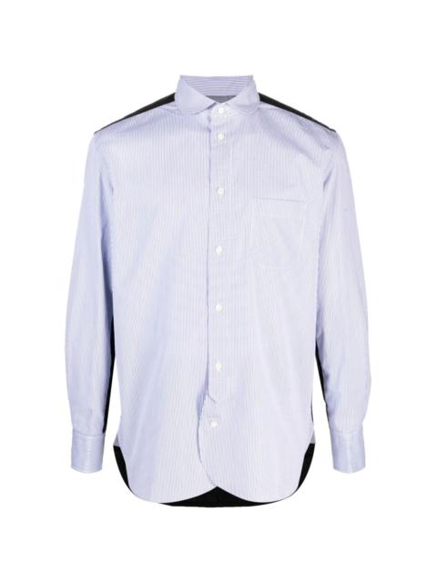Junya Watanabe MAN panelled striped cotton shirt