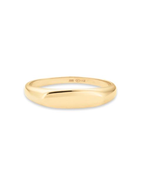 STONE AND STRAND Bold Stacker Signet Ring