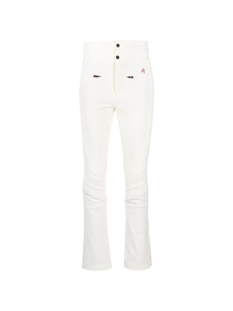 PERFECT MOMENT logo-embroidered flared trousers