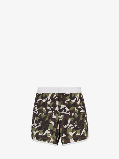 FENDI Multicolor tech fabric shorts
