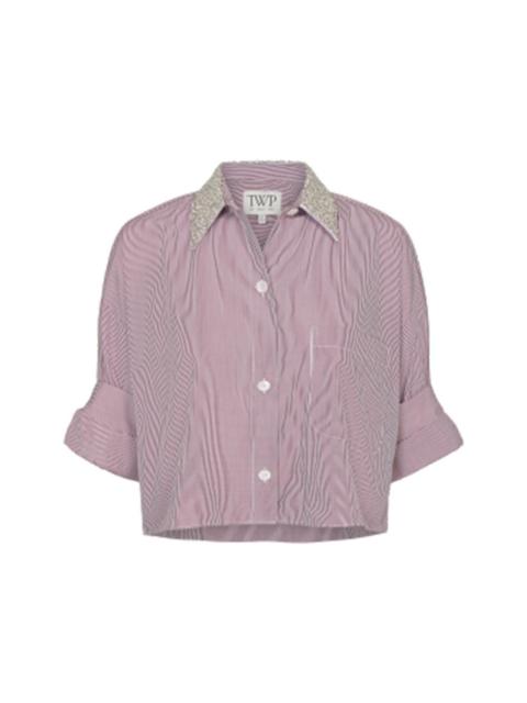 TWP Next Ex Crystal Collar Shirt - White Wine