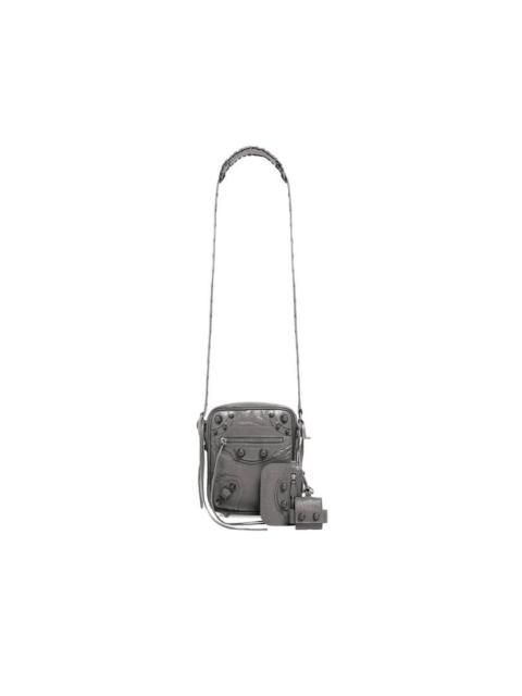 BALENCIAGA Men's Le Cagole Men Crossbody Bag  in Dark Grey