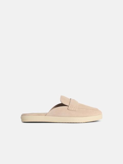 TORY BURCH 'BALLET SPORT' IVORY LEATHER MULES