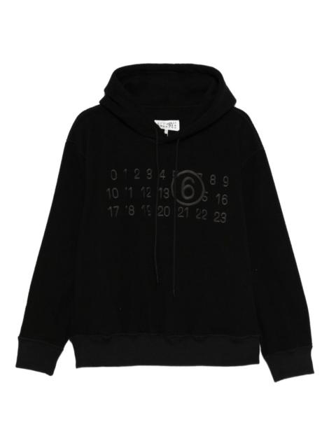 MM6 Maison Margiela Numeric logo hoodie