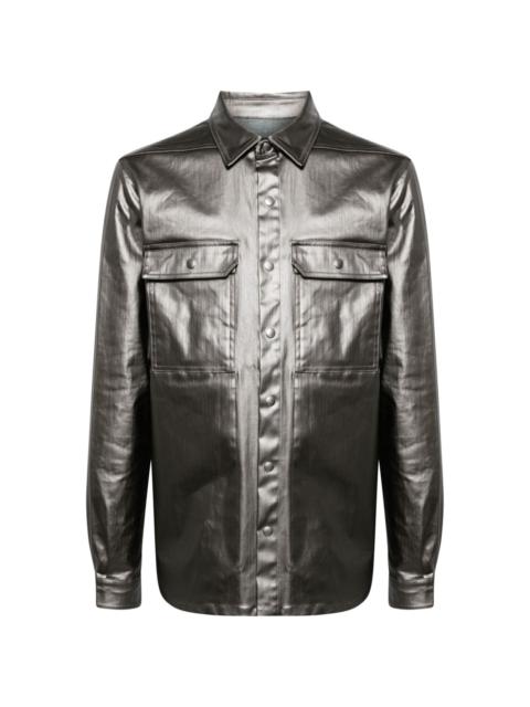 Rick Owens metallic denim jacket