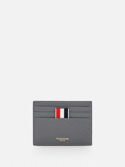 Thom Browne Gray leather cardholder - Thom Browne