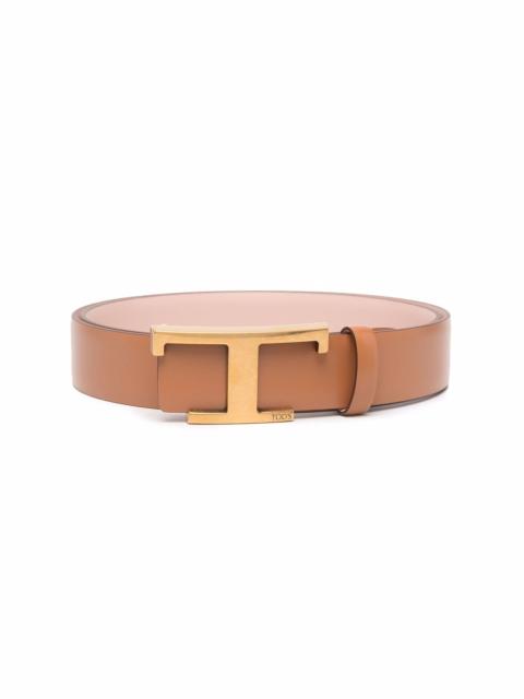 Tod's logo-buckle leather belt