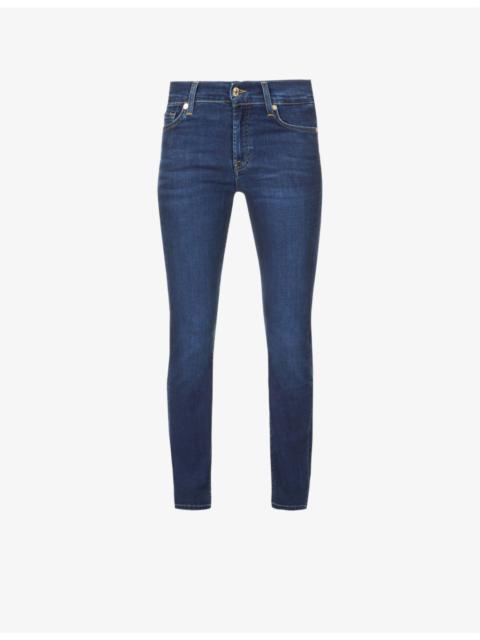 7 For All Mankind Roxanne slim-fit mid-rise stretch denim jeans