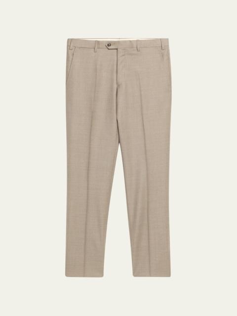 GIORGIO ARMANI Men's Stone Wool Trousers