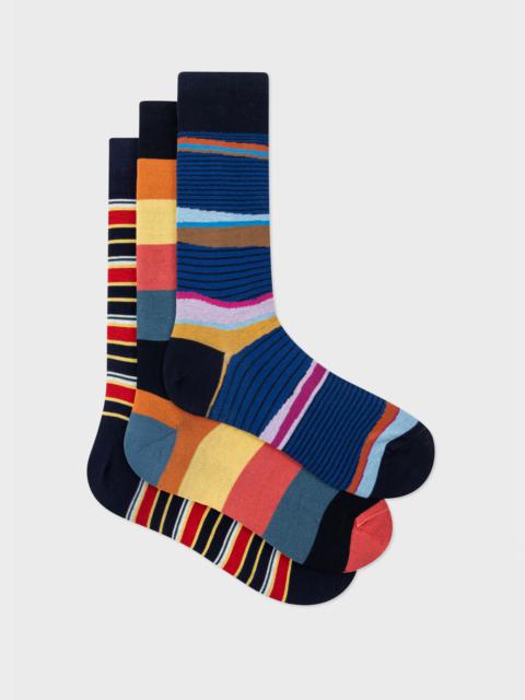 Stripe Socks Three Pack