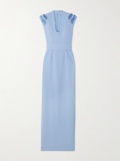 Safiyaa Dana Embellished Crepe Gown