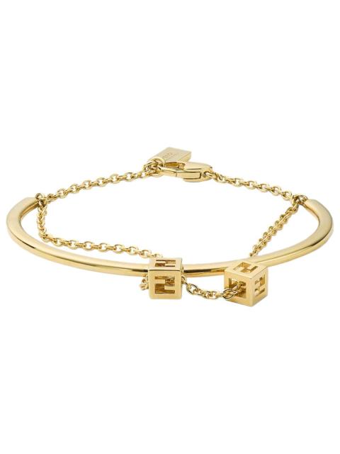 FENDI Fendi Faces bracelet in gold-coloured metal