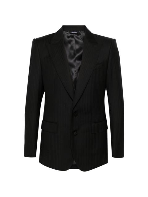 single-breasted wool blazer