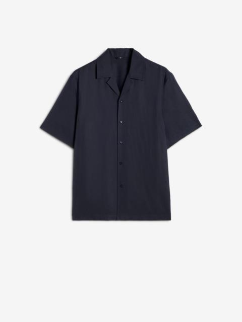 Lyocell Camp Shirt in Navy