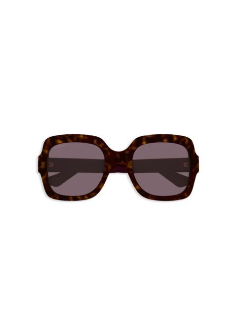 GUCCI oversize-frame sunglasses