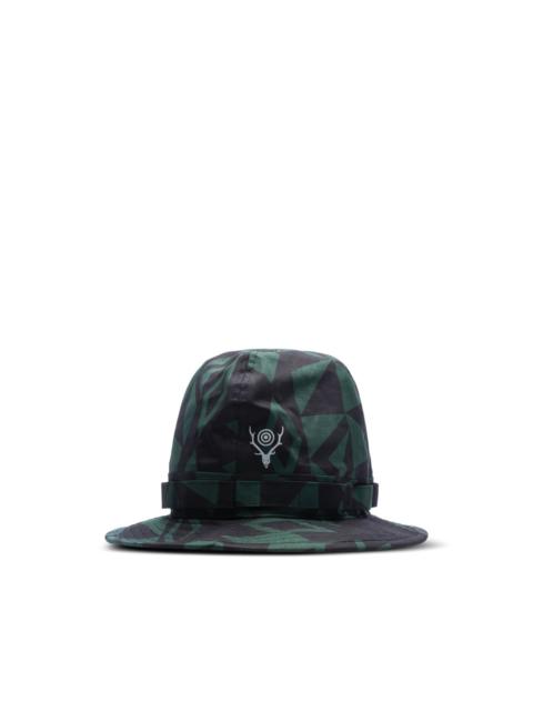 South2 West8 geometric-print hat