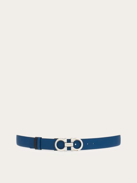 FERRAGAMO Adjustable and reversible Gancini belt