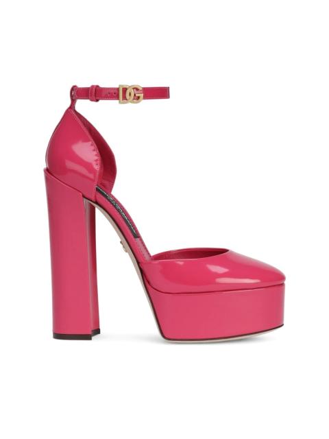 Dolce & Gabbana calfskin platform mules