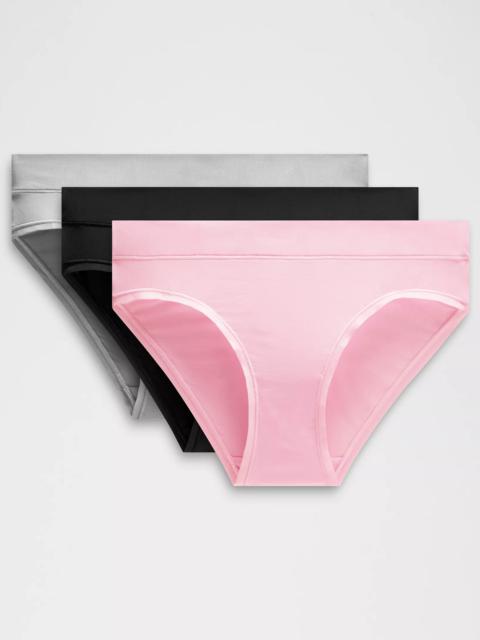lululemon UnderEase Mid-Rise Bikini Underwear *3 Pack