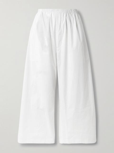 Proenza Schouler Kayla Cropped Cotton-poplin Wide-leg Pants