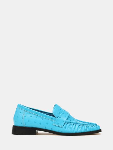 STEVE MADDEN RONIE OSTRICH TURQUOISE LEATHER