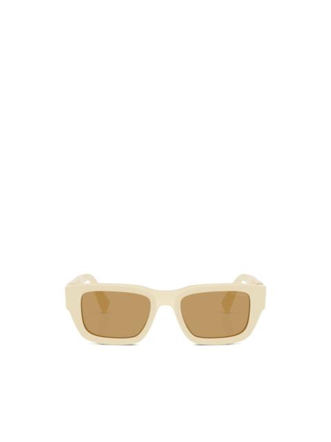 Miu Miu logo-plaque rectangle-frame sunglasses