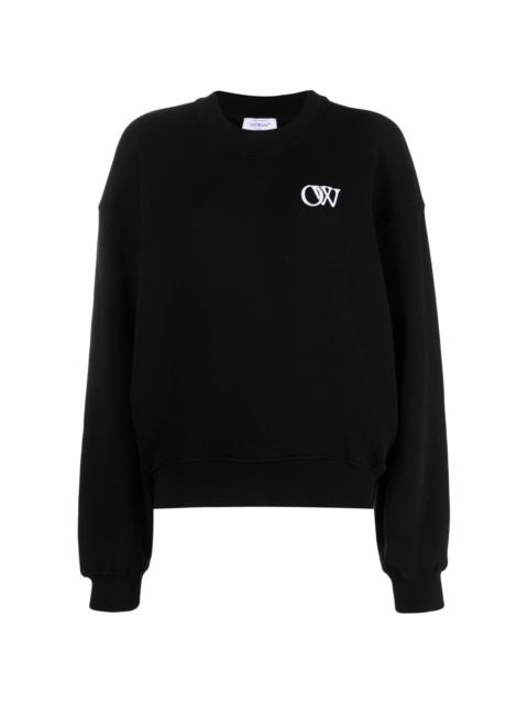 Off-White OW logo-print cotton sweatshirt