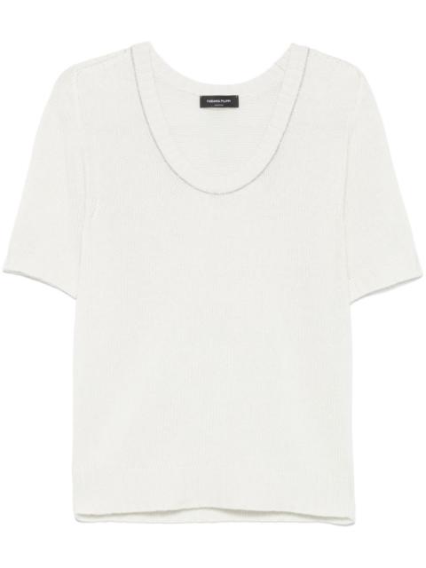 FABIANA FILIPPI bead-detail T-shirt