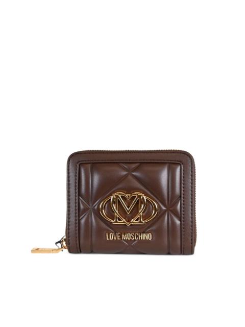 Moschino logo-plaque wallet