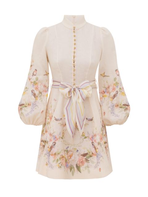 Zimmermann VALIANT BUTTON MINI DRESS